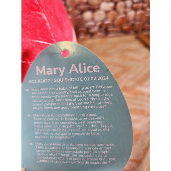 Squishmallows Food Mary Alice the Tuna Sushi  #A92 - Picture 3 of 6